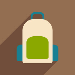 flat with shadow icon and mobile application vector image