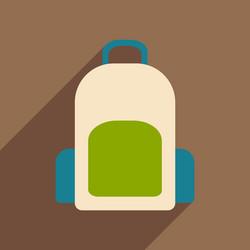 Flat with shadow icon and mobile application vector