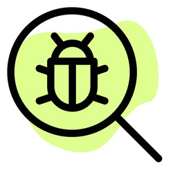 found a bug in system software vector image