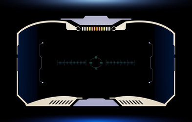 hud ui virtual element futuristic screen vector image
