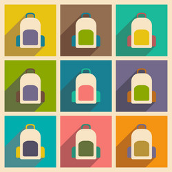 flat with shadow concept and mobile application vector image