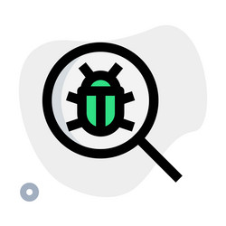 found a bug in system software vector image