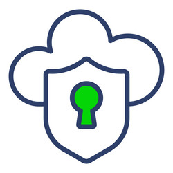security icon user interface as a simple sign vector image