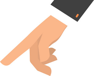 hand pointing with index finger icon image vector