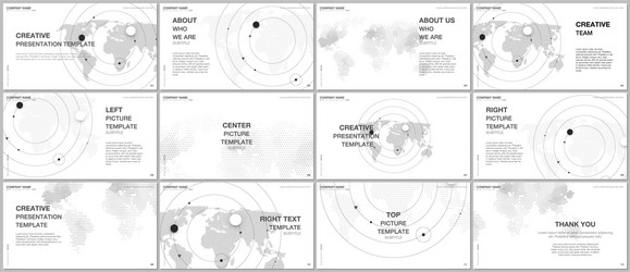 presentation design templates multipurpose vector image