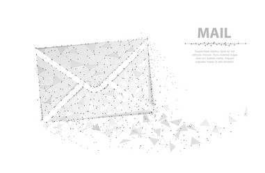 message abstract envelope icon isolated vector image