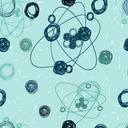 Abstract seamless background molecule structure Vector Image