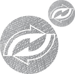 reload refresh arrows loop simple single color vector image