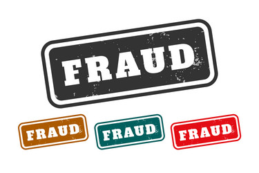 fraud alert warning labels for your internet vector image