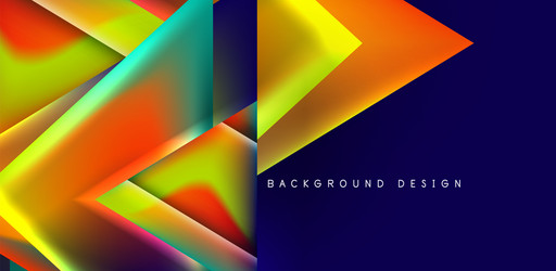 abstract background with overlapping triangles vector image