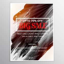 Abstract discount big sale horizontal banner vector