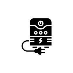 ups icon computer component solid style vector image