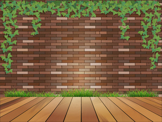 Green brick wall Royalty Free Vector Image - VectorStock