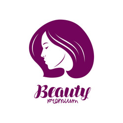 Elegant Beauty Salon Logo Vector Image
