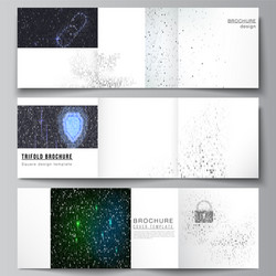 minimal layout of two square format vector image