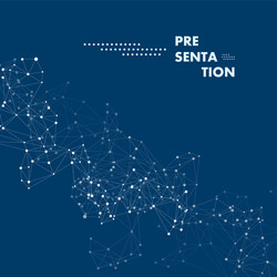 modern abstract pattern with connection dna vector image