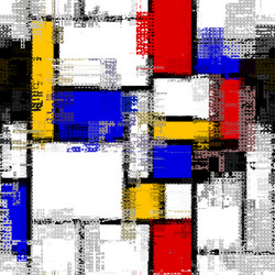 mondrian style design seamless pattern vector