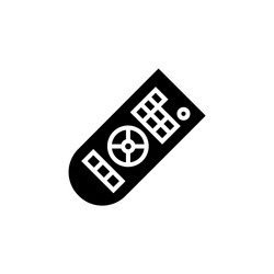 remote control icon computer component solid vector image