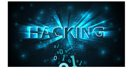 Abstract Hacking Matrix Background vector image