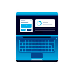 notebook in progress vector image