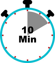 stopwatch icon clock countdown timer symbol vector image