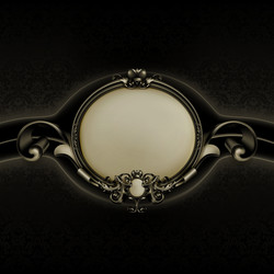 Vintage frame on black Royalty Free Vector Image