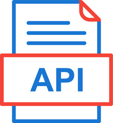 api file document icon vector image