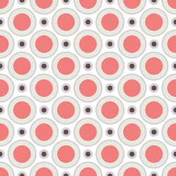 Retro Circle Tile Pattern vector image