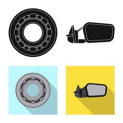 auto and part symbol set vector image