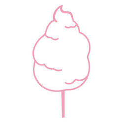 Cotton candy stroke Royalty Free Vector Image - VectorStock