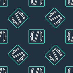 line programming language syntax icon isolated vector image