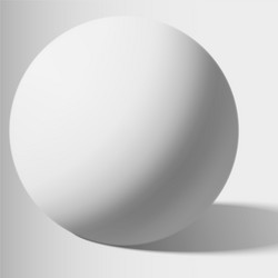 White sphere mockup 3d template Royalty Free Vector Image