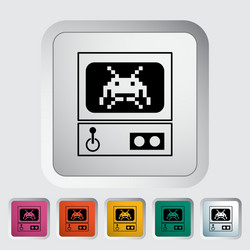 Retro arcade machine vector