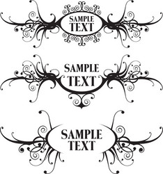 Decorative floral frame ornament Royalty Free Vector Image
