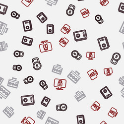 set line lock safe monitor with password vector image