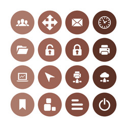 app icons universal set for web and ui vector image