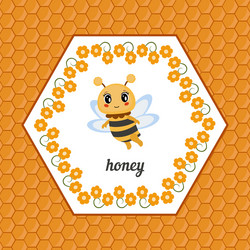 Cute bee Royalty Free Vector Image - VectorStock