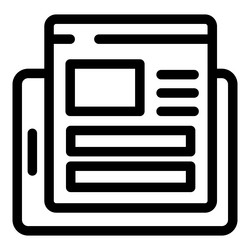mobile app development process with software vector image
