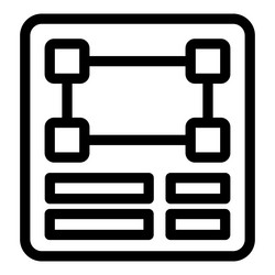 algorithm showing data processing with flow chart vector image