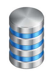 Computer Disk Database Icon vector image