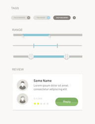 ui set for apps and computer programms vector image