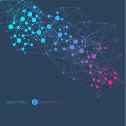 big data visualization background modern vector image