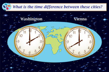 logical task what is the time difference between vector image
