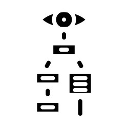 visual hierarchy ux ui design glyph icon vector image