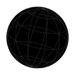 wireframe grid mesh sphere globe ball vector