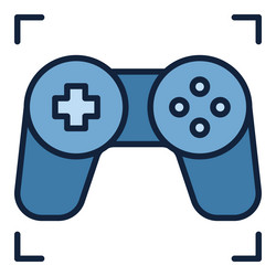 console video game controller wireless gamepad vector image