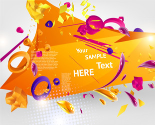 abstract template with text space vector