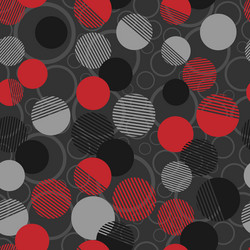 seamless pattern colorful dots and geometric vector image