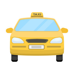 yellow taxi cartransport taxis for passengers vector