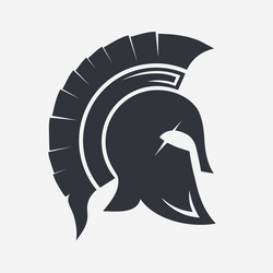Helmet of spartan gladiator roman greek warrior Vector Image